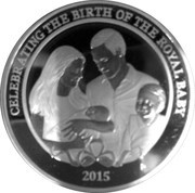 1 Dollar - Elizabeth II 4th Portrait - Princess Charlotte, Australia, 2015 reverse image