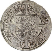 Lejrskilling / 10 Hvid - Frederik I Roskilde mint, Denmark, 1523-1524 reverse image