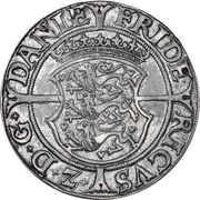 1 Mark Dansk - Frederik II Copenhagen mint obverse image