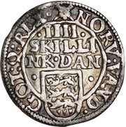 4 Skilling Dansk - Christian IV Helsingør mint, Denmark, 1608-1609 reverse image