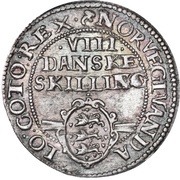 8 Skilling Dansk - Christian IV, Denmark, 1606-1609 reverse image