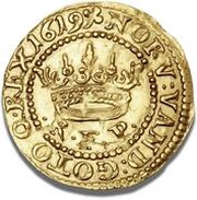 ½ Gold Krone - Christian IV reverse image