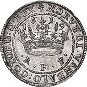 1 Krone - Christian IV, Denmark, 1619-1622 reverse image