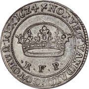 1 "Dicke" Krone - Christian IV Closed crown, Denmark, 1624-1625 reverse image