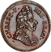 ½ Skilling - Christian V obverse image