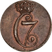 ½ Skilling Dansk - Christian VII obverse image
