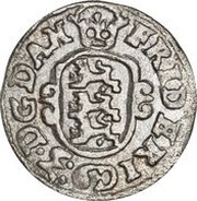 1 Skilling Dansk - Frederik III Shield type IIc obverse image