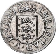 1 Skilling Dansk - Christian V obverse image