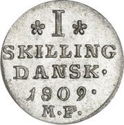 1 Skilling Dansk - Frederik VI reverse image
