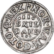 2 Skilling Dansk - Frederik III Shield type I reverse image
