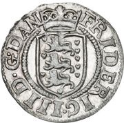 2 Skilling Dansk - Frederick III Shield type VIIIa obverse image
