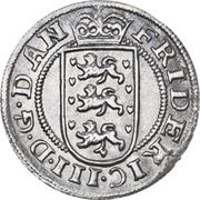2 Skilling Dansk - Frederik III Shield type VIIIb obverse image
