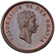 2 Skilling - Frederik VI straight neck-cut obverse image