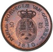 2 Skilling - Frederik VI broken neck-cut reverse image