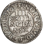 4 Skilling Dansk - Christian IV, Denmark, 1630-1632 reverse image