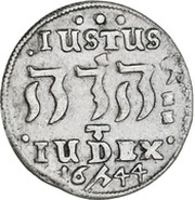 4 Skilling Dansk - Christian IV Hebræermønt, Denmark, 1644-1645 reverse image