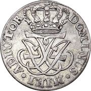 8 Skilling Dansk - Frederik IV Monogram type obverse image