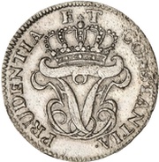 8 Skilling Dansk - Frederik V Type 1 obverse image