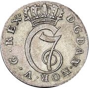 8 Skilling Dansk - Christian VII Value type obverse image