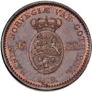 12 Skilling - Frederik VI reverse image