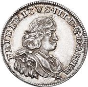1 Mark Dansk - Frederik III obverse image