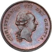 ⅙ Speciedaler - Christian VII Copper pattern strike obverse image
