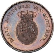 ⅙ Speciedaler - Christian VII Copper pattern strike, Denmark, 1805 reverse image