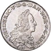 24 Skilling Dansk - Frederik V Armored bust obverse image
