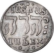 2 Mark Dansk - Christian IV Hebræermønt, Denmark, 1644-1646 reverse image