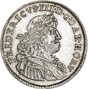 ½ Krone - Frederik III Type 1; Year in legend obverse image