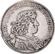 ½ Krone - Frederik III Type3; Year below crown obverse image