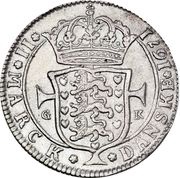 2 Mark Dansk - Christian V Ornate monogram, Denmark, 1671 reverse image
