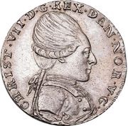 ½ Krone - Christian VII King's birthday obverse image