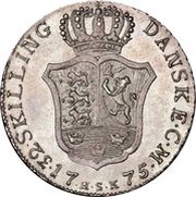 32 Skilling Dansk - Christian VII reverse image