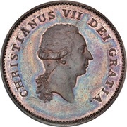 ⅓ Speciedaler - Christian VII Copper pattern strike obverse image