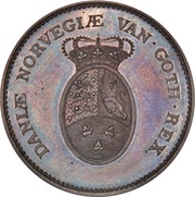 ⅓ Speciedaler - Christian VII Copper pattern strike reverse image