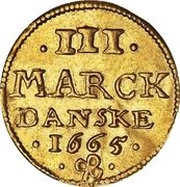 3 Mark Danske - Frederik III reverse image