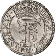 4 Mark Dansk - Frederik III Type IIB obverse image