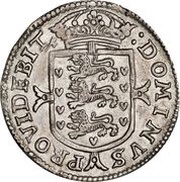 4 Mark Dansk - Frederik III Type IIB, Denmark, 1655-1657 reverse image
