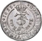 1 Krone - Frederik III Victory over Swedish army - Type3 obverse image