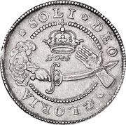 1 Krone - Frederik III Victory over Swedish army - Type3, Denmark, 1659 reverse image