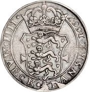 4 Mark Danske - Frederik III Motto on obverse; type III, Denmark, 1667-1669 reverse image