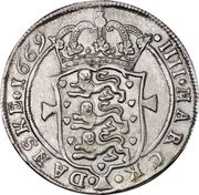 4 Mark Dansk - Frederik III, Denmark, 1669 reverse image