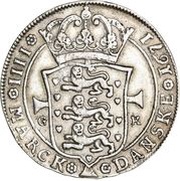 4 Mark Dansk - Christian V Plain monogram, Denmark, 1671-1674 reverse image