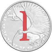 1 Dollar - Elizabeth II 4th Portrait - Alphabet Collection - Letter I - Silver Proof, Australia, 2015-2017 reverse image