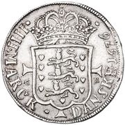 4 Mark Dansk - Christian V, Denmark, 1676-1678 reverse image