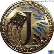 1 Dollar - Elizabeth II 4th Portrait - Alphabet Collection - Letter J reverse image