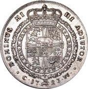 4 Mark Dansk "Rytterkrone" - Frederik IV Type 2, Denmark, 1723 reverse image