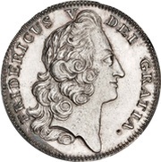 1 Krone - Frederik V Type 1; with edge lettering obverse image