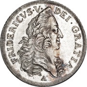 1 Krone - Frederik V Type 2 obverse image